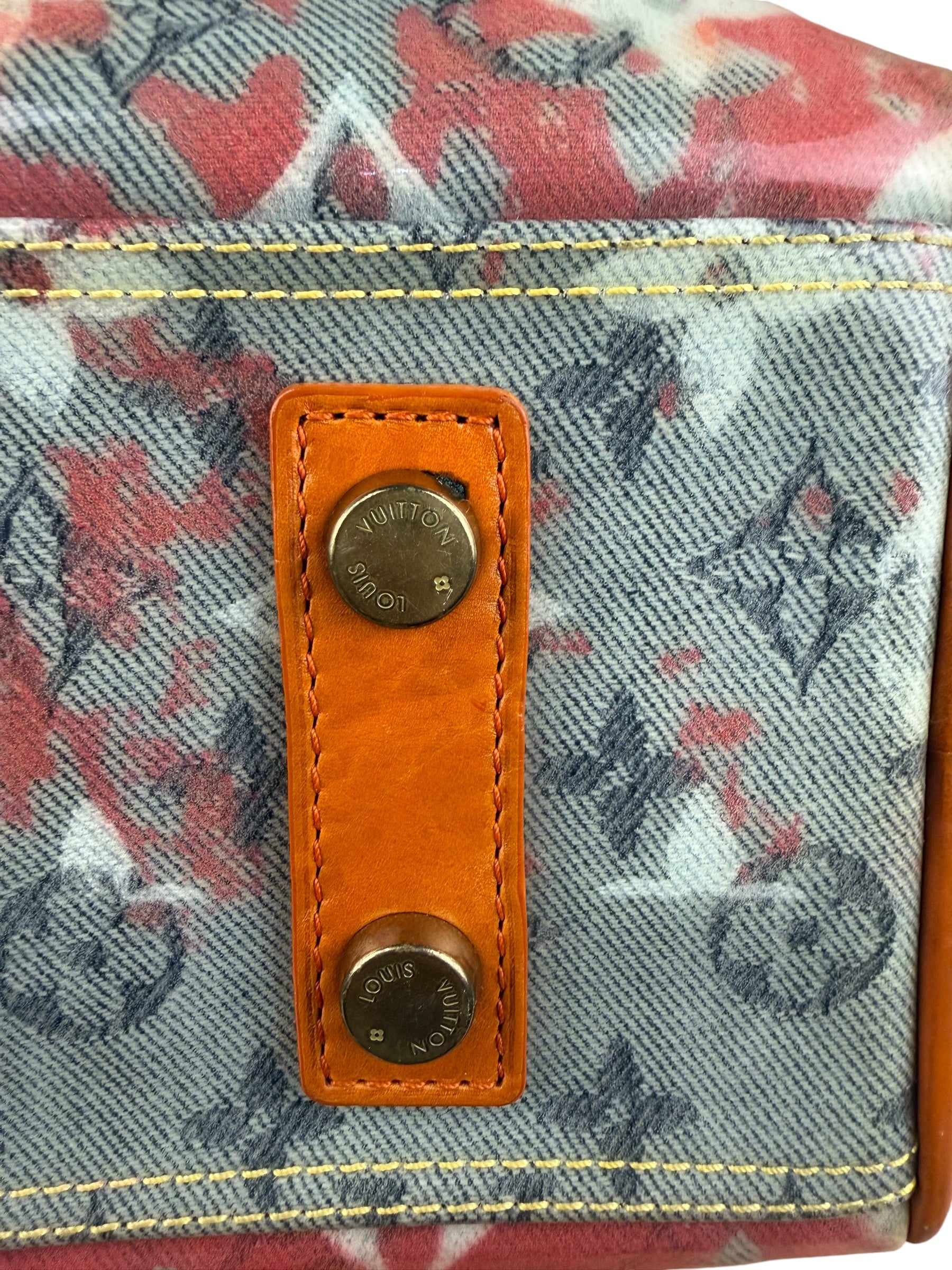 Louis Vuitton Richard Prince Orange Vinyl Canvas Monogram Hand Bag PM