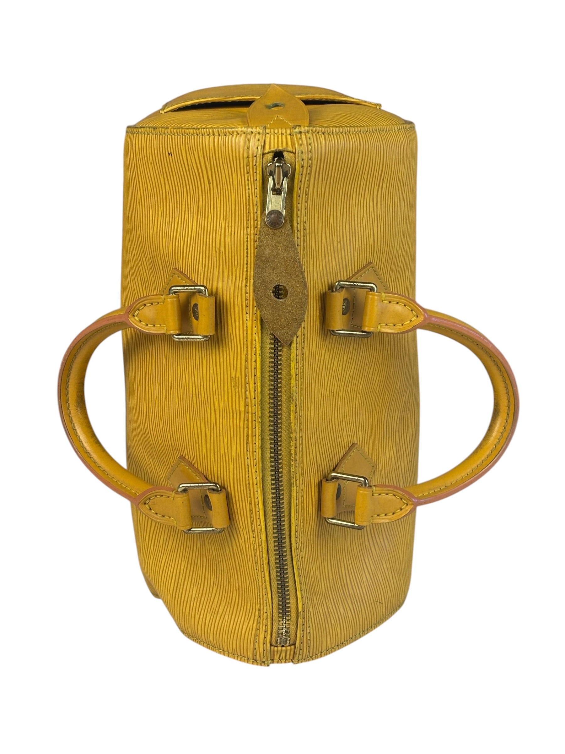 Louis Vuitton Yellow Epi Leather Speedy 25