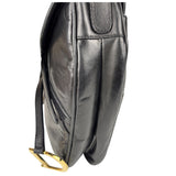 Christian Dior Black Calfskin Saddle Shoulder Bag
