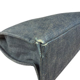 Burberry Vintage Blue Label Denim Nova Check Tote Bag