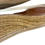 Jimmy Choo Brown Drive Metallic Wedge Espadrille Sandals