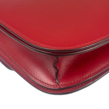 Celine Red Leather Box Crossbody Bag