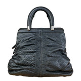 Christian Dior Karenina Leather Handbag Black