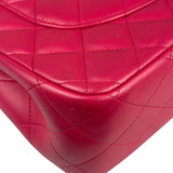 Chanel Pink Quilted Lambskin Jumbo Double Flap Bag 2014