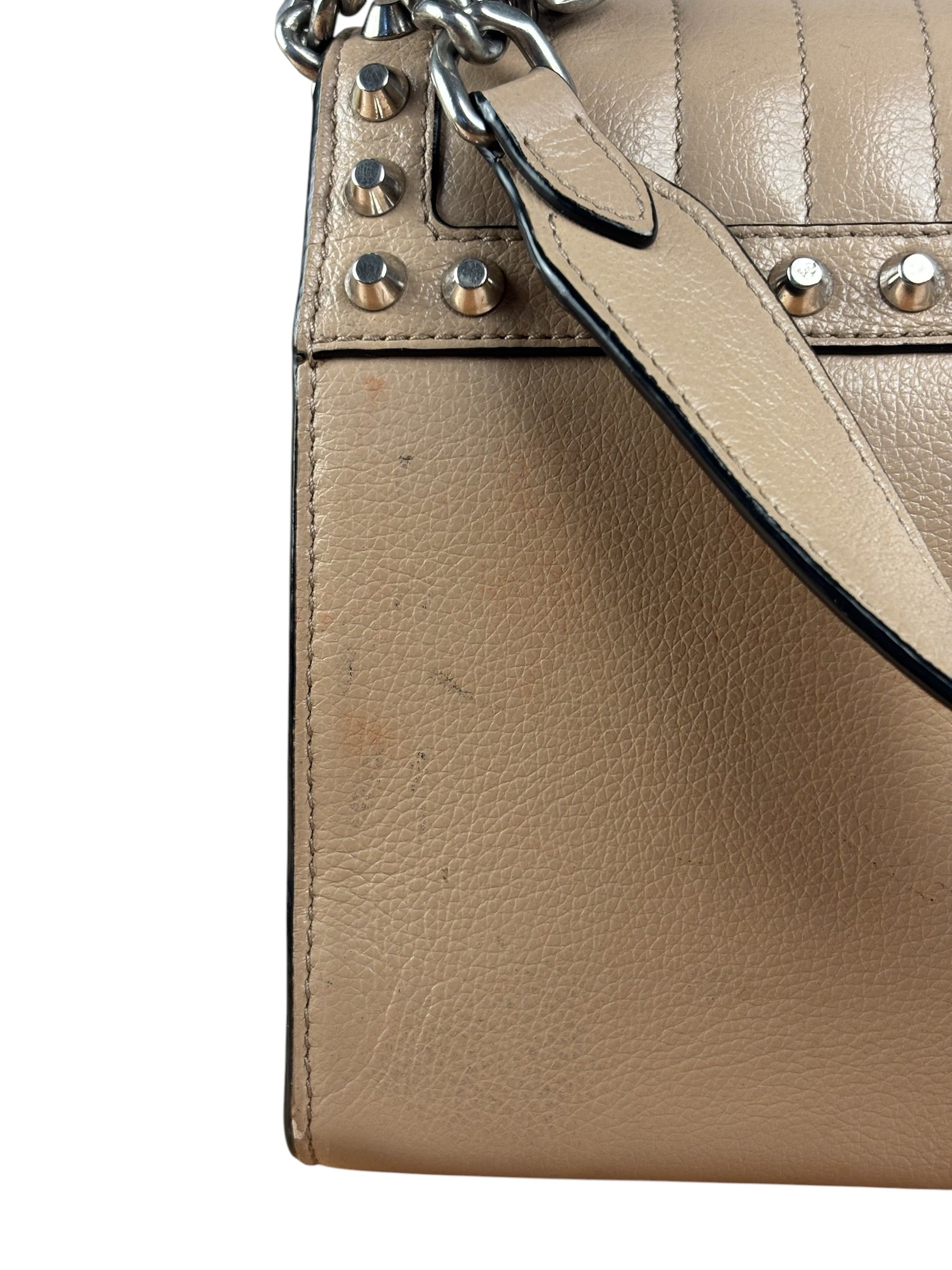 Prada Studded Glace Calf Cross Body