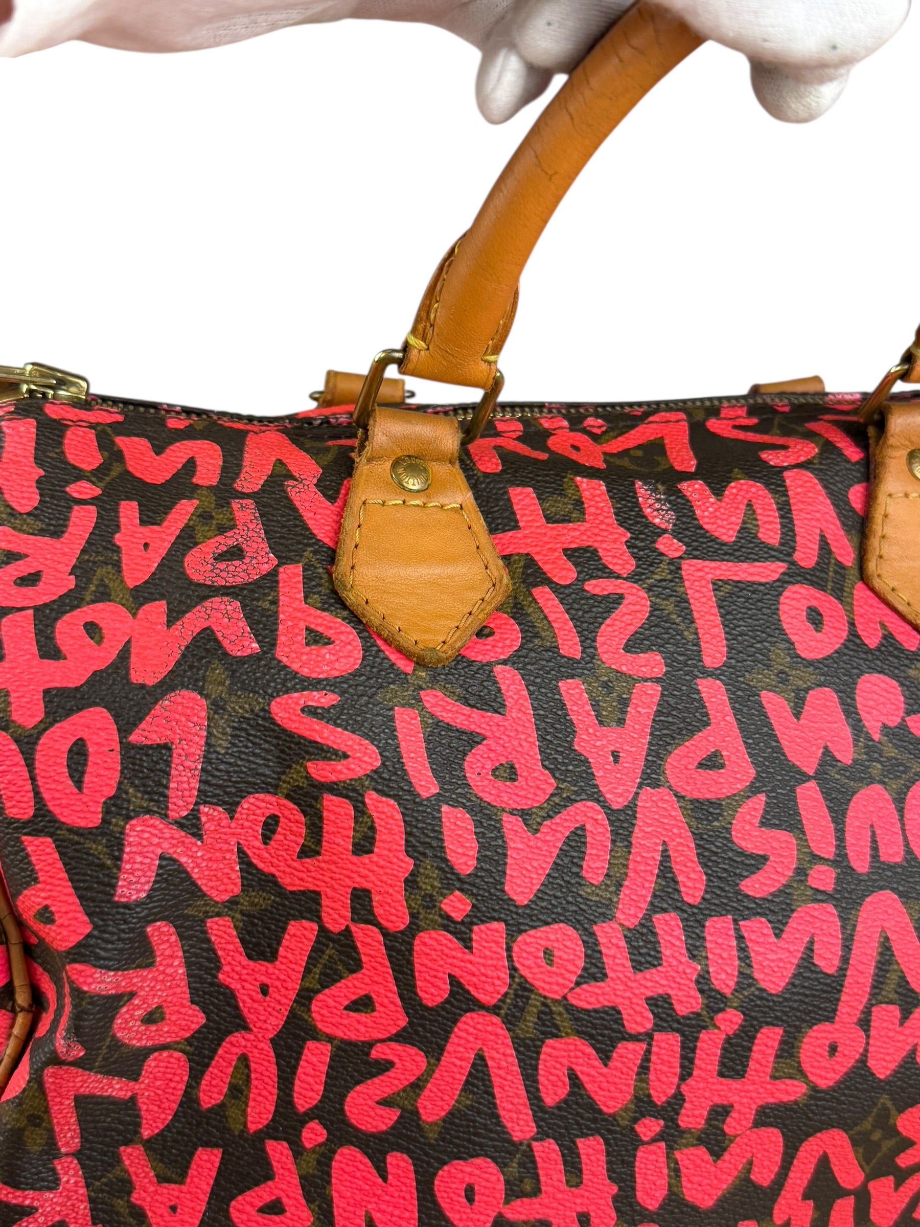 Louis Vuitton x Stephen Sprouse Graffiti Speedy 30 Pink