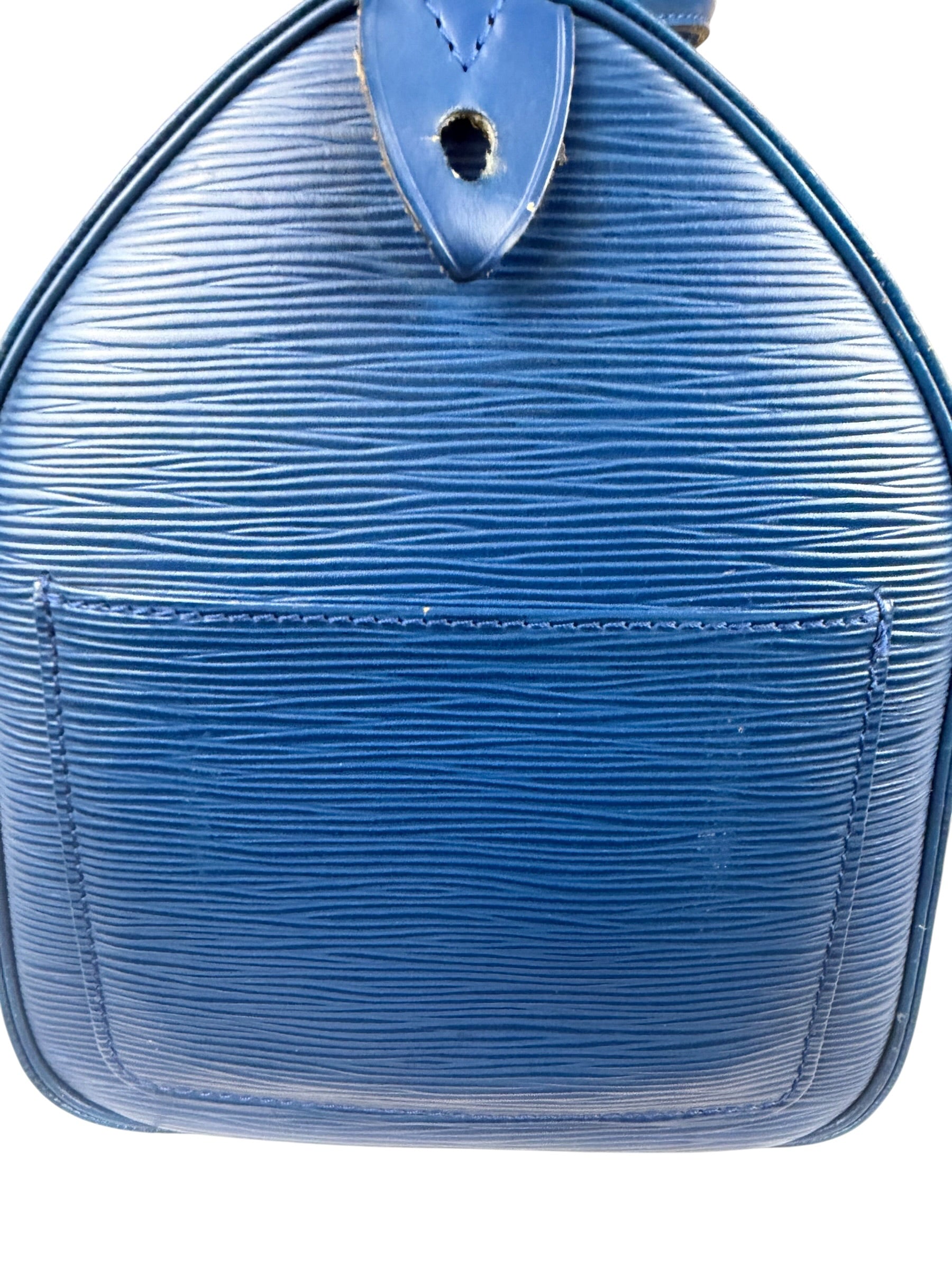 Louis Vuitton Blue Epi Leather Speedy 30