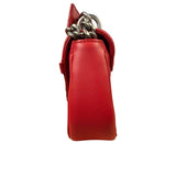 Louis Vuitton Red Leather New Wave Chain Flap Bag MM