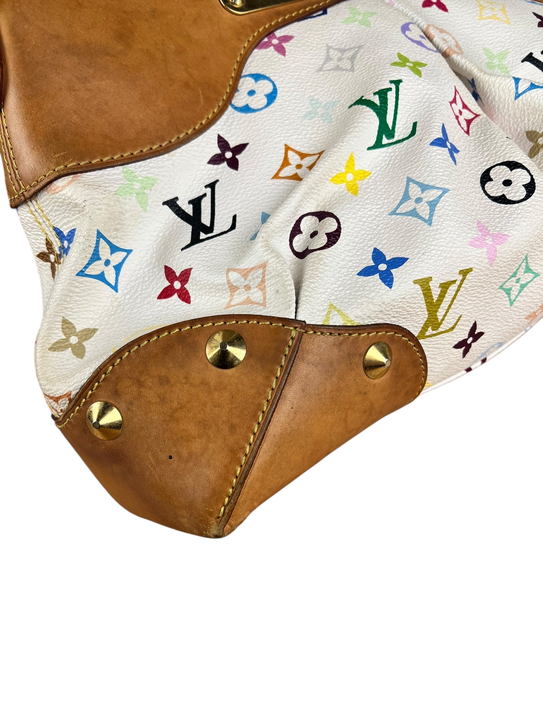 Louis Vuitton White Murakami Judy MM 2Way