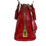 Louis Vuitton Red Vernis Alma BB Handbag