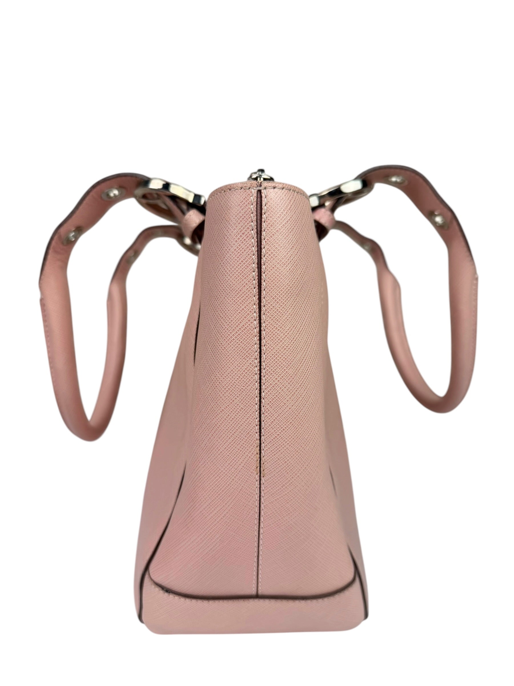 Salvatore Ferragamo Pink Saffiano Leather Shoulder Bag