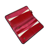 Prada Saffiano Leather Snap Long Wallet Black