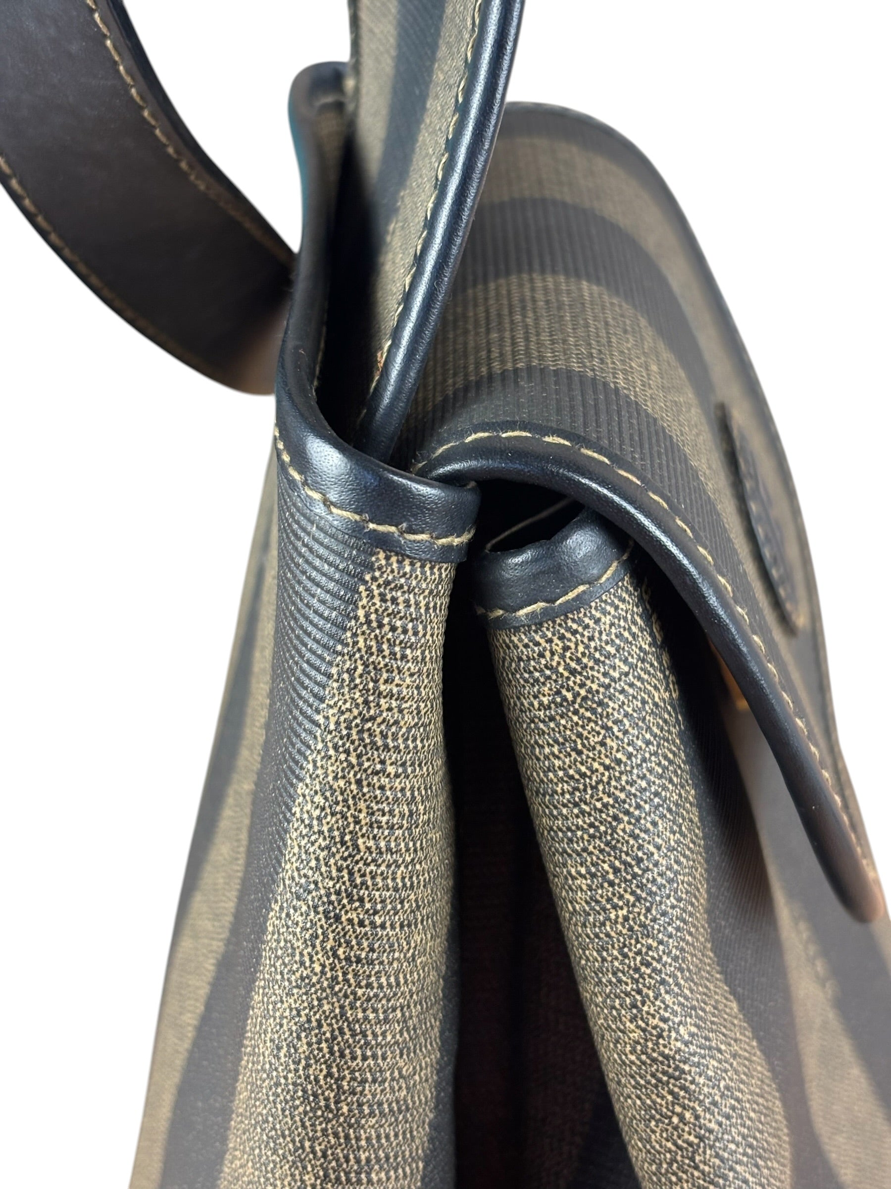 Fendi Vintage Pequin Stripped Sling Bag