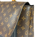 Louis Vuitton Black Leather/ Monogram Marignan 2Way Bag