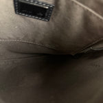 Fendi Black Zucchino Messenger Crossbody Bag