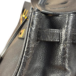 Hermes Black Togo Leather Birkin 40 Handbag Gold 1998