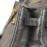 Hermes Black Togo Leather Birkin 40 Handbag Gold 1998