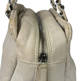 Chanel Cream Chevron Leather Outdoor Ligne Shoulder Bags  2005
