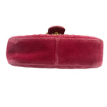 Gucci GG Marmont Matelasse Velvet Small Pink Chain Bag