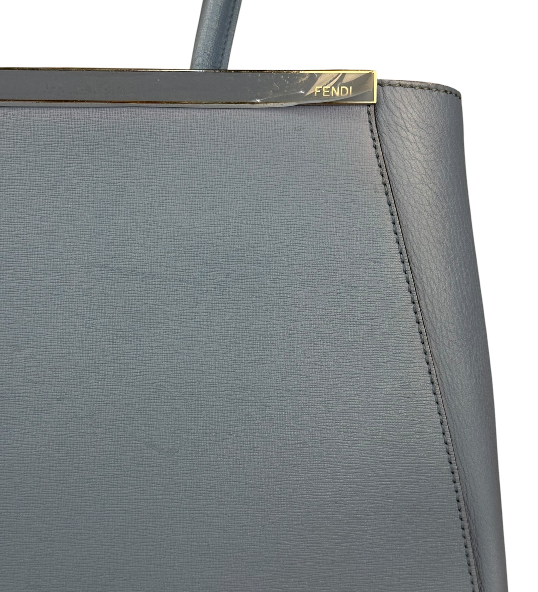 Fendi Cerulean Blue 3-Jours Silhouette Hand Bag