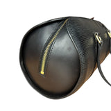 Louis Vuitton Noir Epi Soufflot Handbag