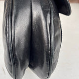Christian Dior Black Calfskin Saddle Shoulder Bag