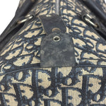 Christian Dior Vintage Blue Oblique Trotter Boston Bag