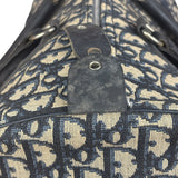 Christian Dior Vintage Blue Oblique Trotter Boston Bag