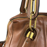 Chloe Caramel Tan Leather Paraty Medium Two-Way Bag