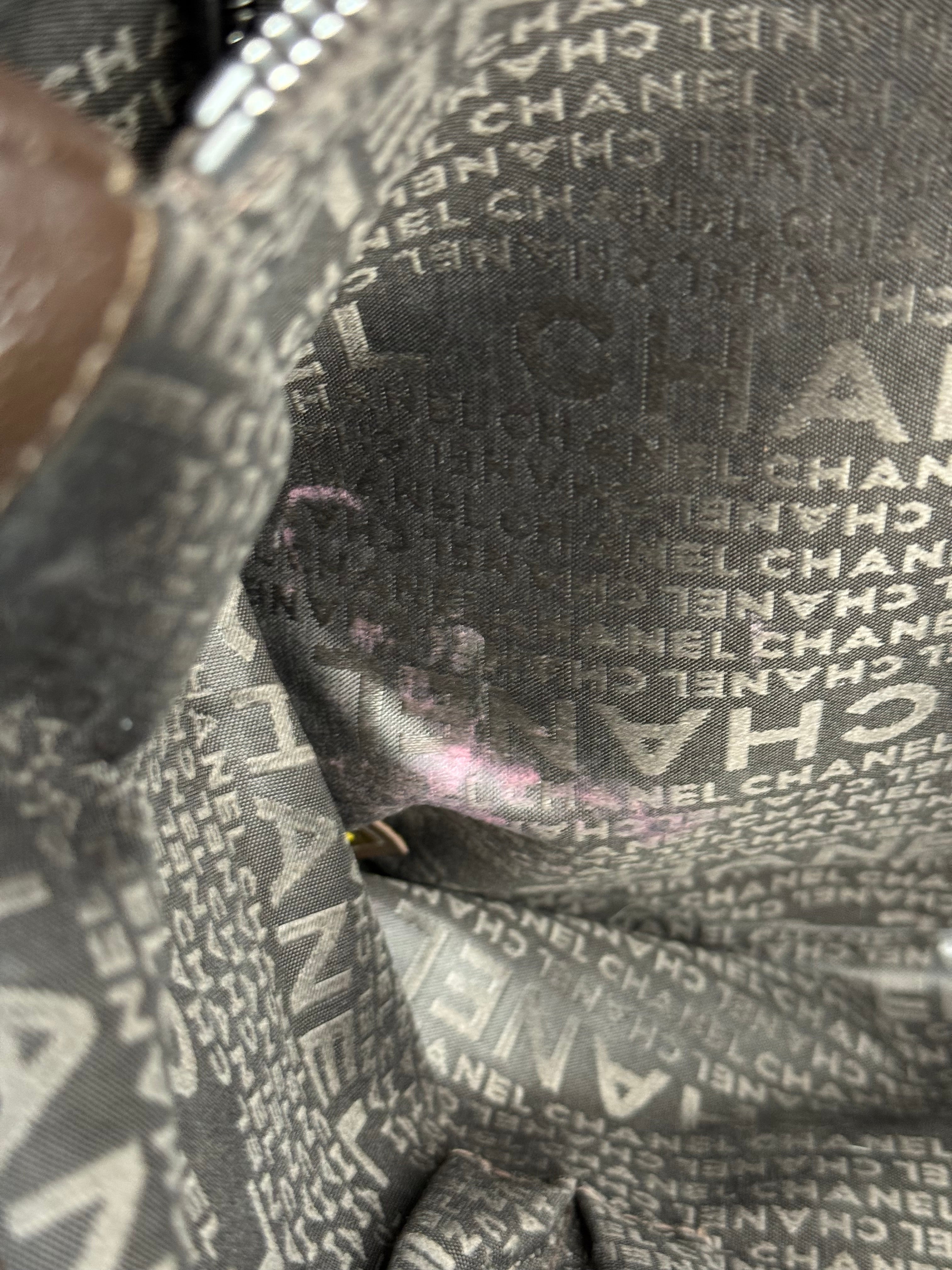 Chanel Brown Leather Chocolate Bar Tote 2004