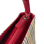 Burberry Brown/Beige House Haymarked Shoulder Bag