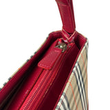 Burberry Brown/Beige House Haymarked Shoulder Bag