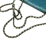 Chanel CC Two-Toned Blue Leather Flap Bag 2014