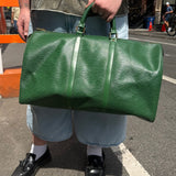Louis Vuitton Green Epi Leather Keepall 50