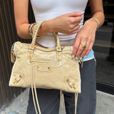 Balenciaga Beige Leather Le City Small Two-Way Bag