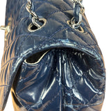 Chanel Blue Patent Quilted Business Flap Bag 2012 17ds