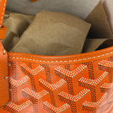 Goyard Saint Louis Orange Leather Tote Bag