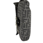 Fendi Grey/Black Leather Trim/Wool Zucca Baguette