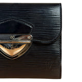 Louis Vuitton Black Epi Joey Trifold Wallet