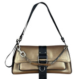 Christian Dior Bronze Coated Canvas Hardcore Shoulder Bag