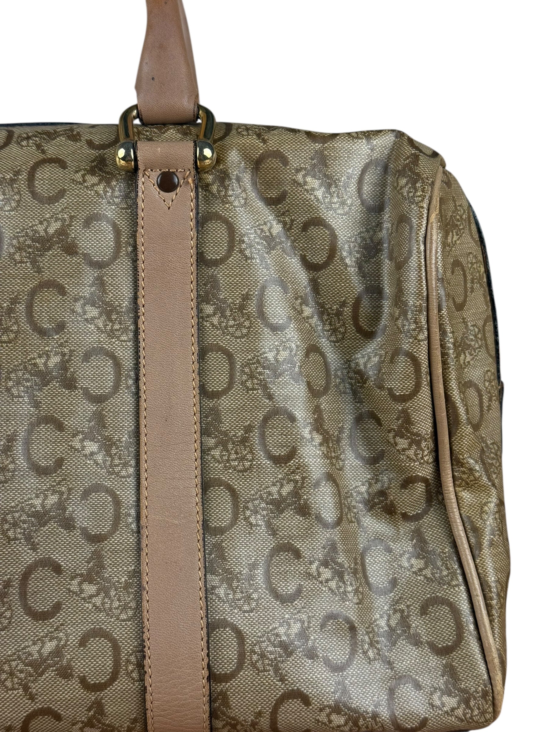 Celine PVC Beige Boston Bag