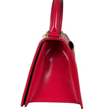 Versace Vintage Red Leather Top Handle Bag