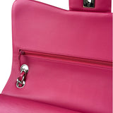 Chanel Hot Pink Large Patent Leather Double Flap Shoulder Bag 2014