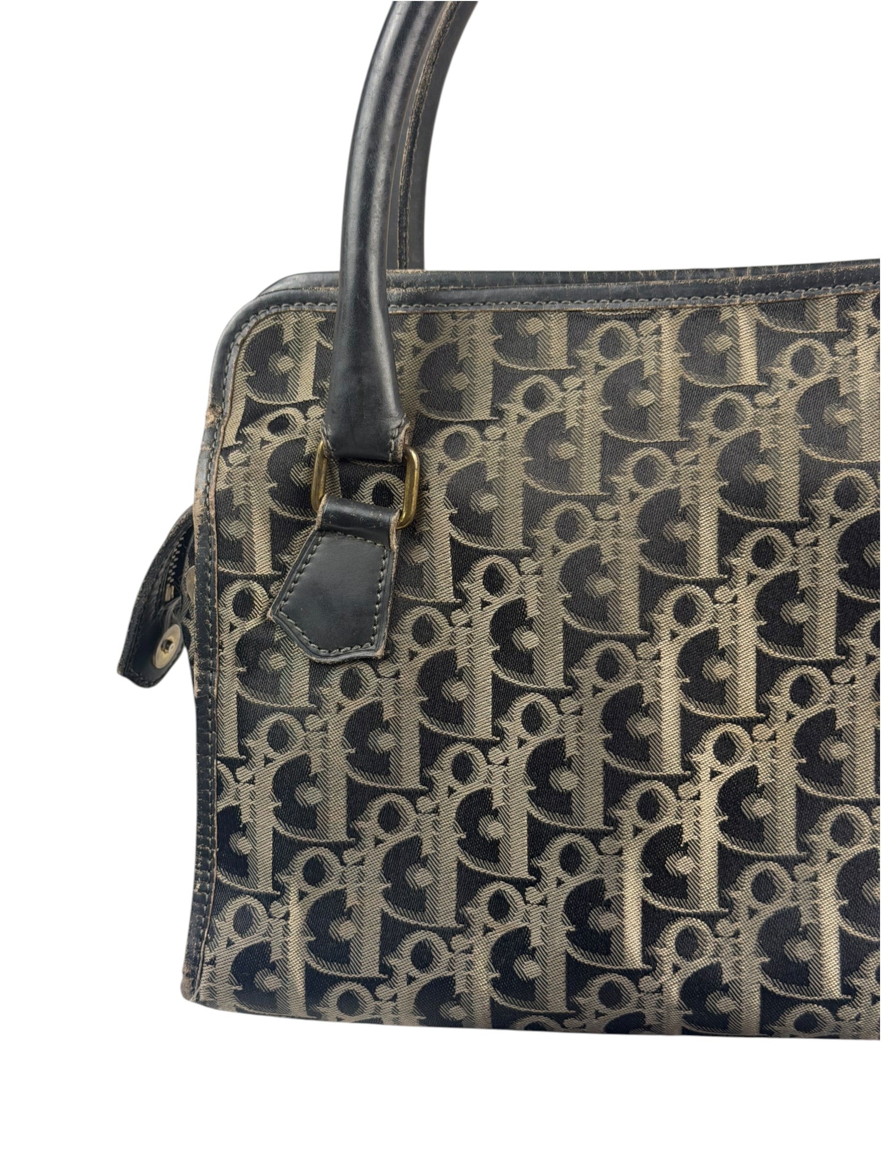 Christian Dior Black/Grey Trotter Handbag