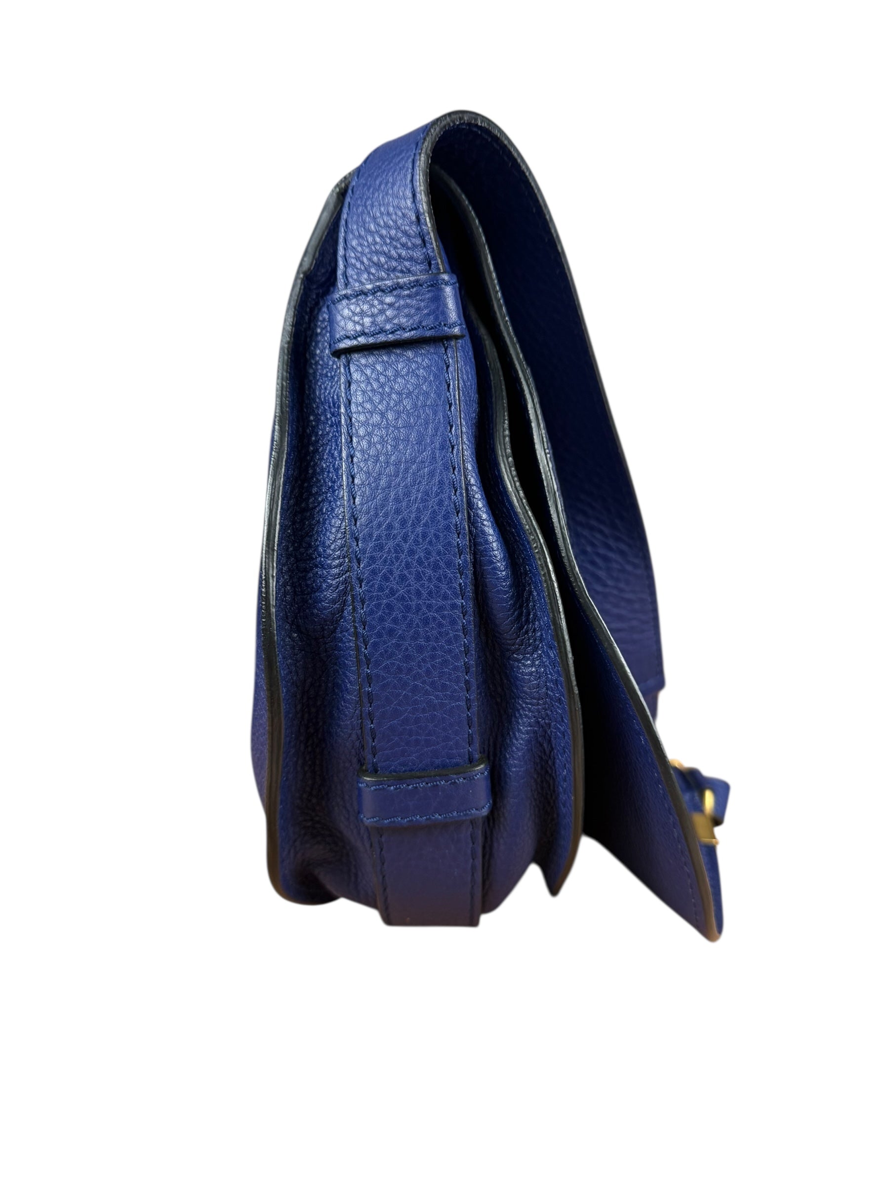 Chloe Large Marcie Saddle Bag Blue