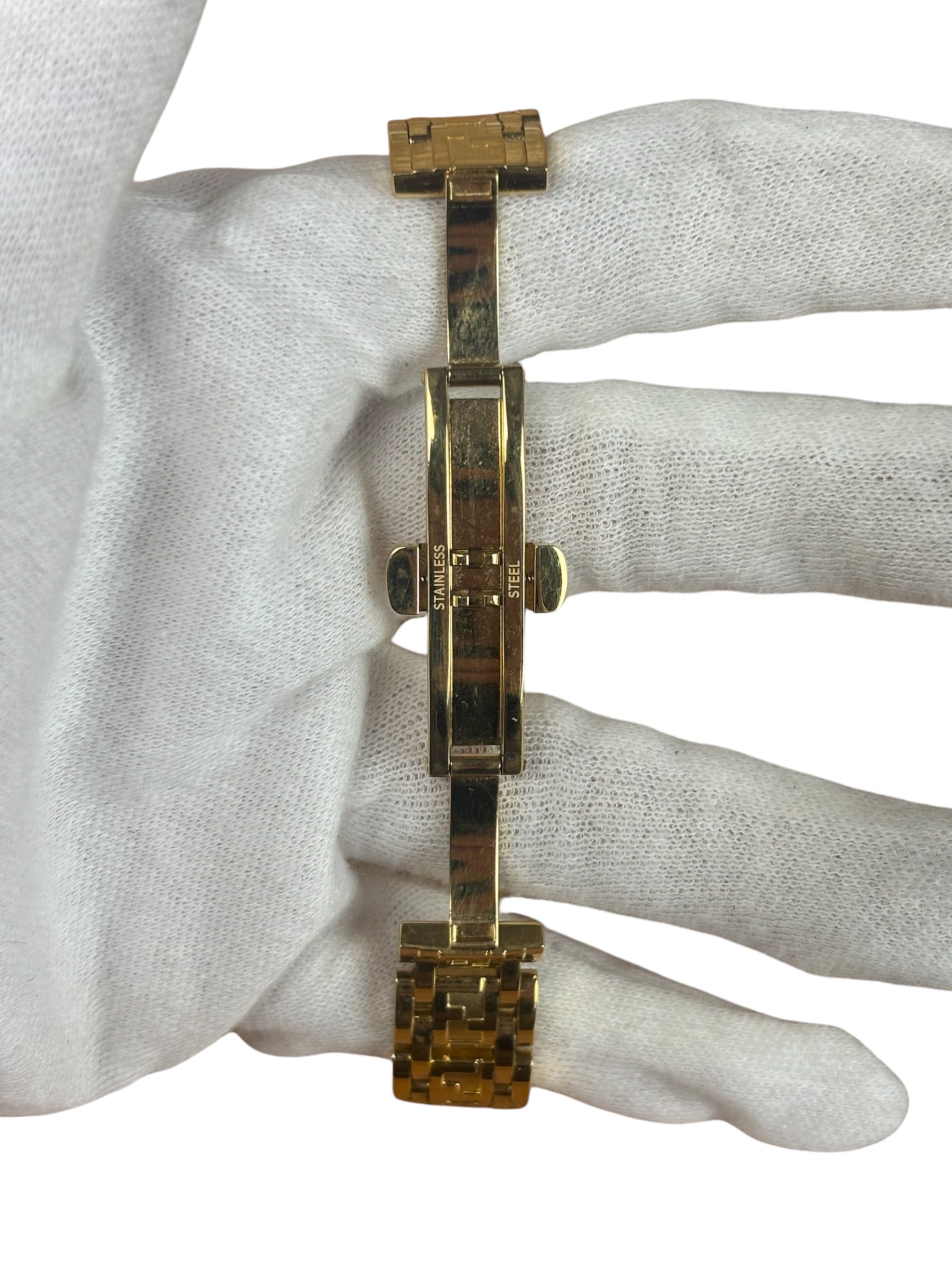 Fendi 730-L Gold Played Champagne Dial Tank