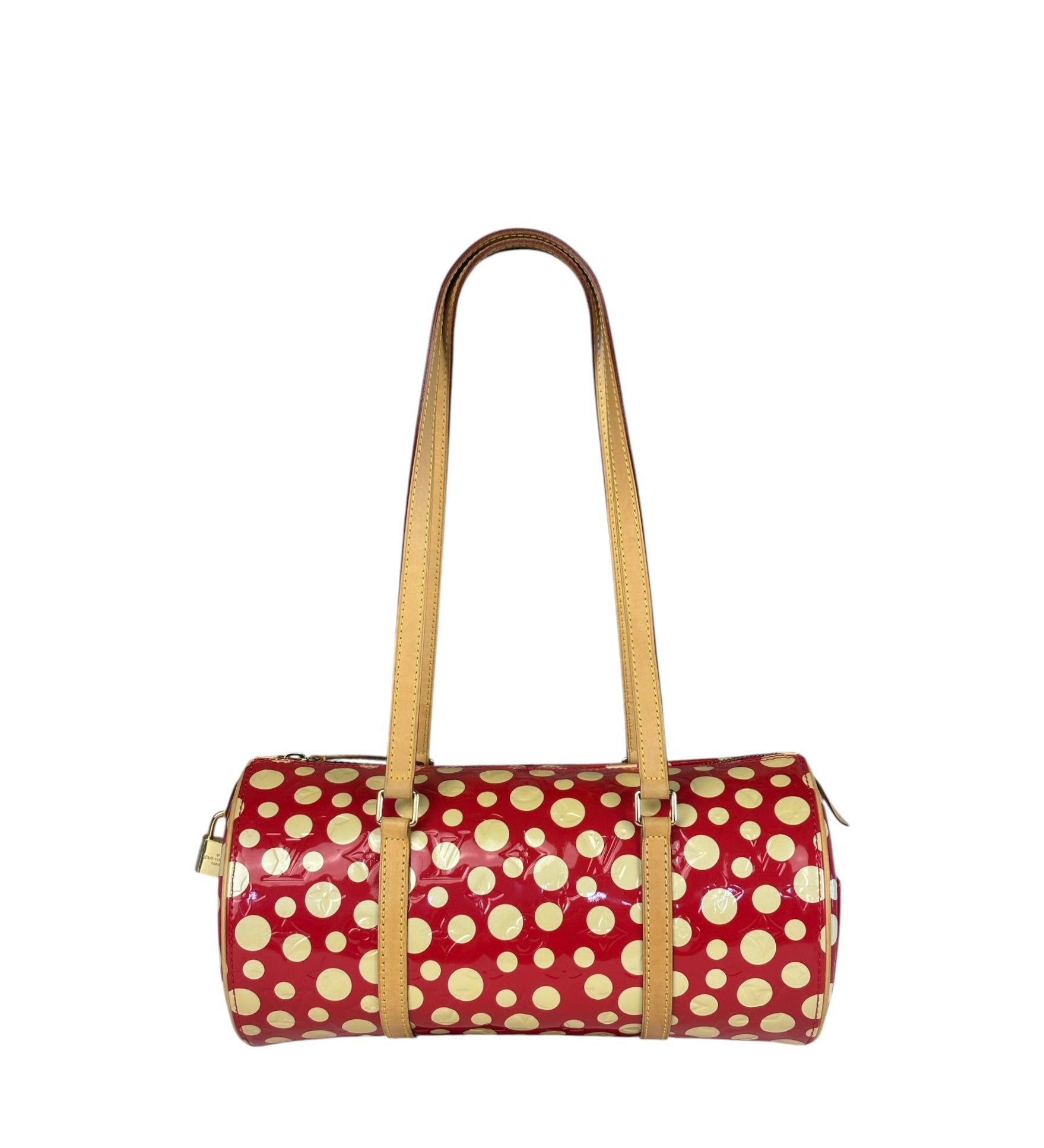 Louis Vuitton x Yayoi Kusama Red/Yellow Vernis Dot Infinity Papillon 30