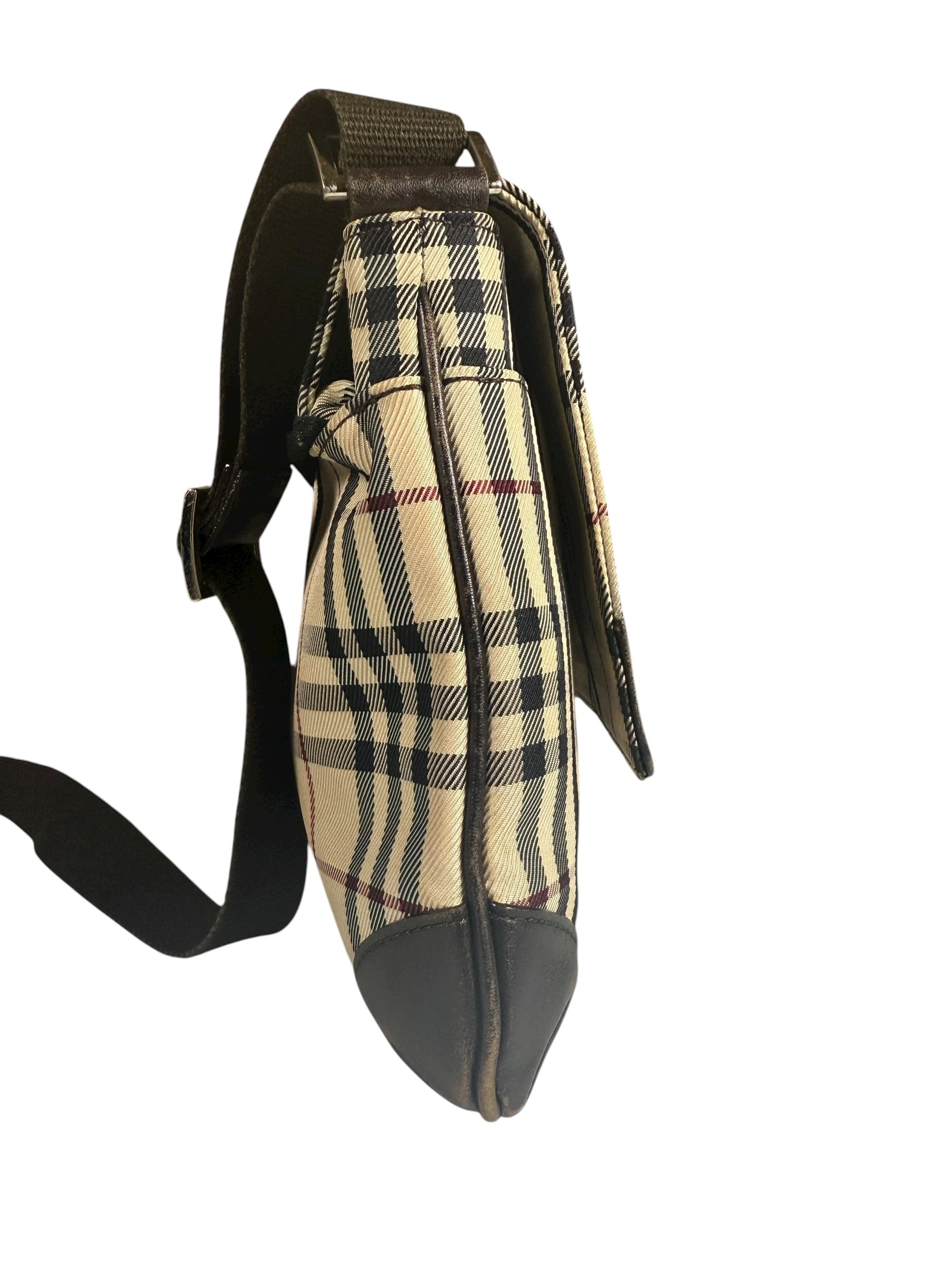 Burberry Nova Check Flap Crossbody Bag