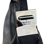 Gucci Black Leather Silhouette Hobo Bag