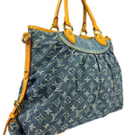 Louis Vuitton Denim/Leather Trim Monogram Neo Cabby Handbag